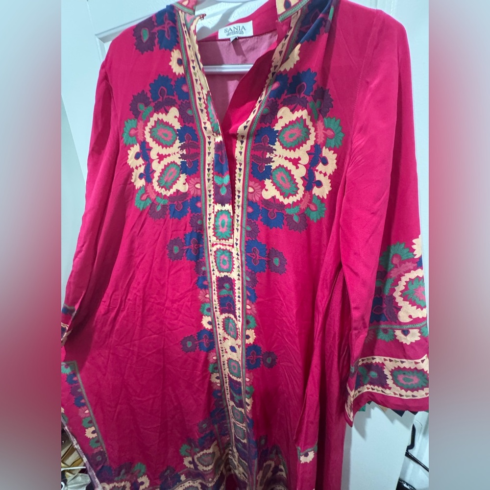 Elegant Red Embroidered Kurta